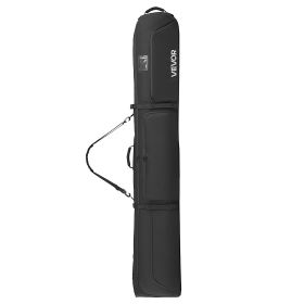 Ski Roller Bag, Up to 74.8 in/190 cm, Padded Snowboard Bag with Wheels for Air Travel, 600D Waterproof Oxford Fabric, with Adjustable Straps