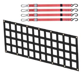 VEVOR Tailgate Net Pickup Truck Tailgate Net 54" x 18" Adjustable for Trucks