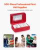 First Aid Kit 500 Pieces Large Survival Bag Emergency Medical Supplies Home Car