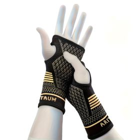 1 Pair Copper Wrist Compression Sleeves Support Brace Unisex For Sports Fitness Workouts Typing Breathable Hand Protection (Option: S)